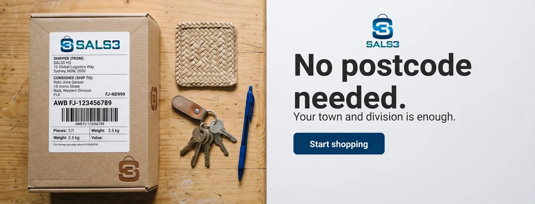 No postcode needed promotion
